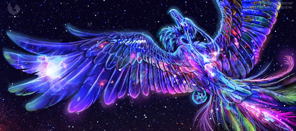 phoenix made from stars