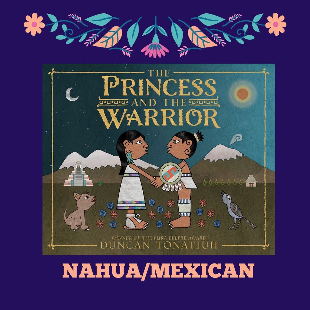 This slide features the book "The Princess and the Warrior" written and illustrated by Duncan Tonatiuh