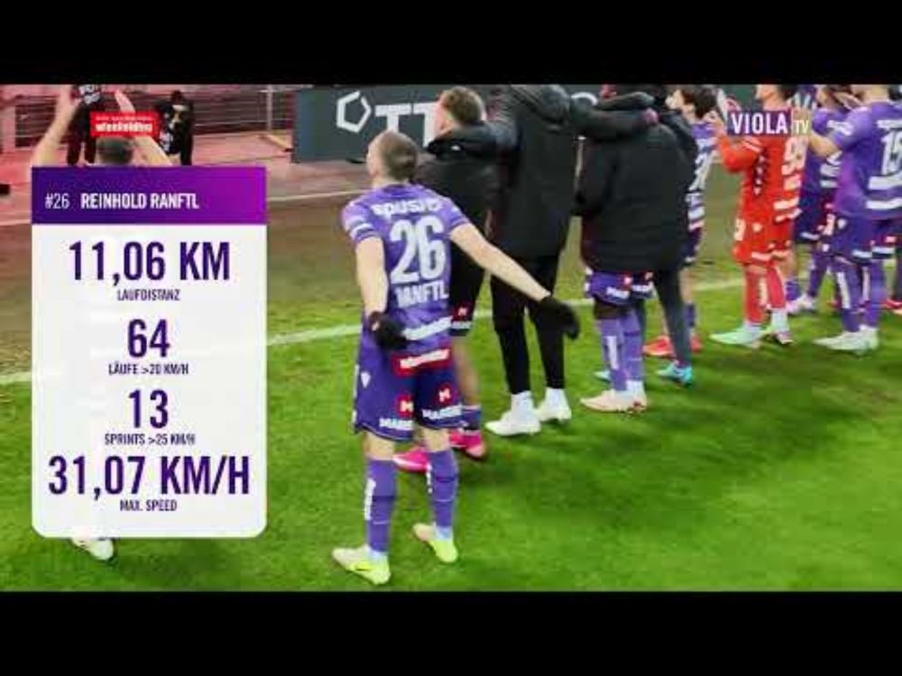 Ranftl: Beeindruckende Zahlen beim Sieg gegen Sturm Graz (02/2025) #faklive #Veilchen #ViolaTV