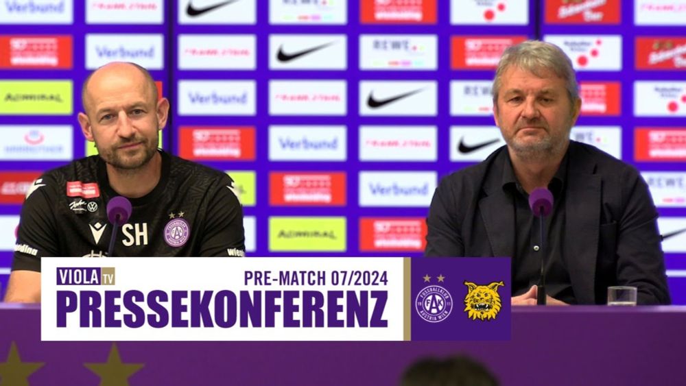 Live: Pressekonferenz vor Austria Wien - Ilves Tampere (07/2024) #faklive #ViolaTV #Veilchen