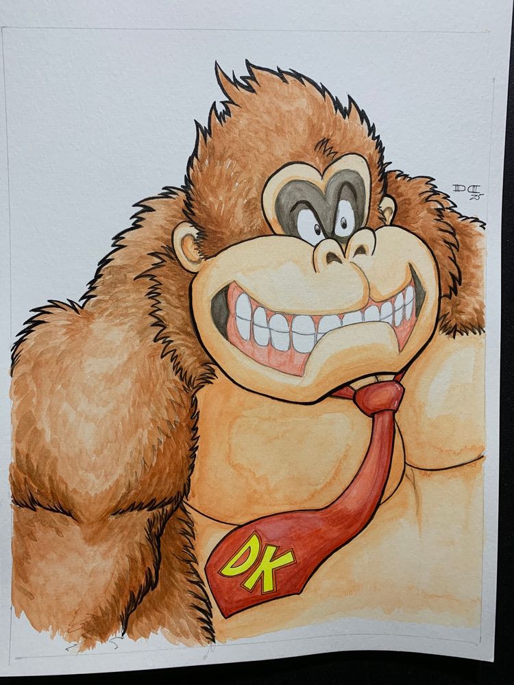 Donkey Kong Bananza art by Dan Capitumini