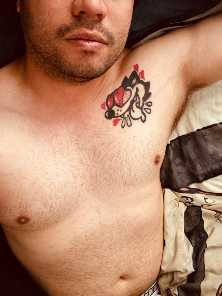 Bunrab lounging in bed