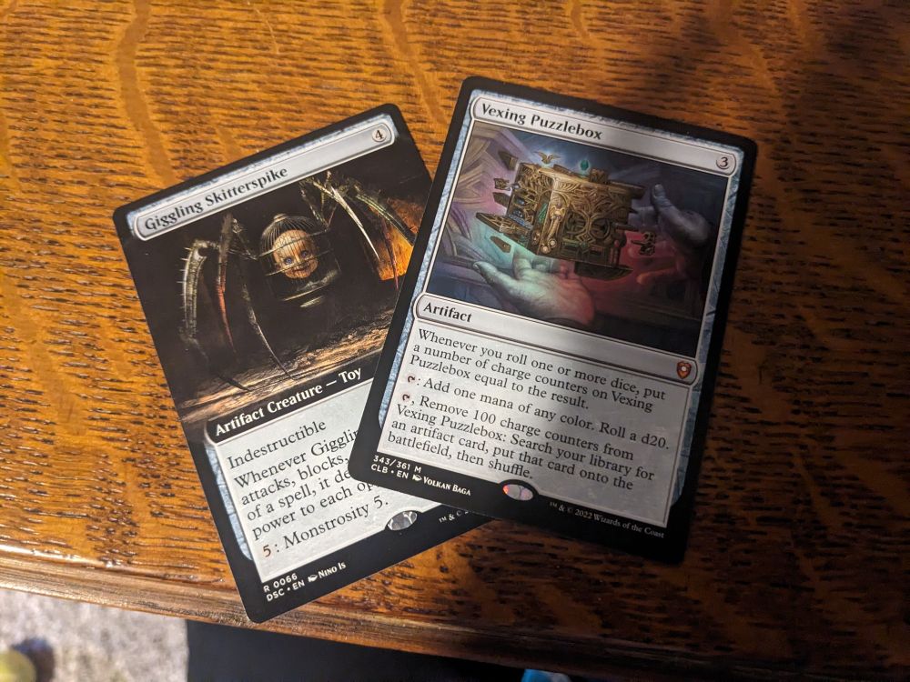 Giggling Skitterspike and Vexing Puzzlebox
