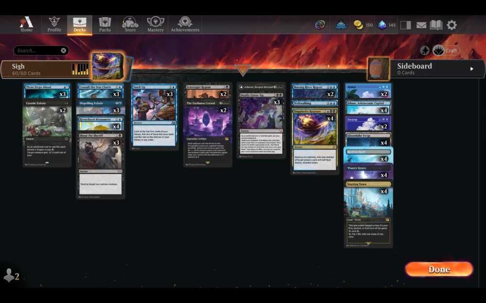 Dimir mill list.