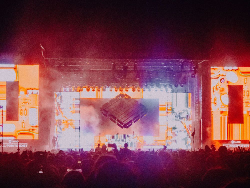 Aphex Twin performing at Field Day Festival in London