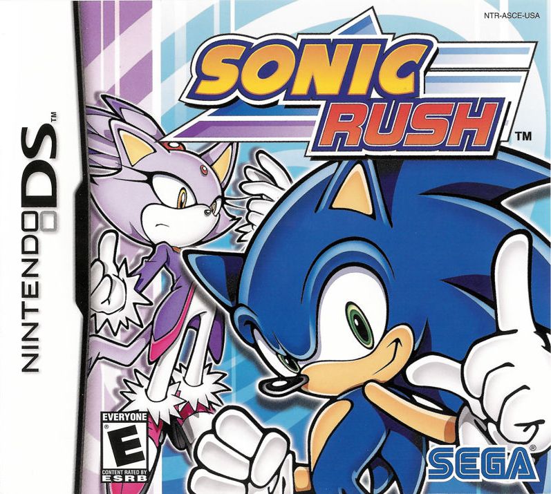The North American cover art for Sonic Rush.