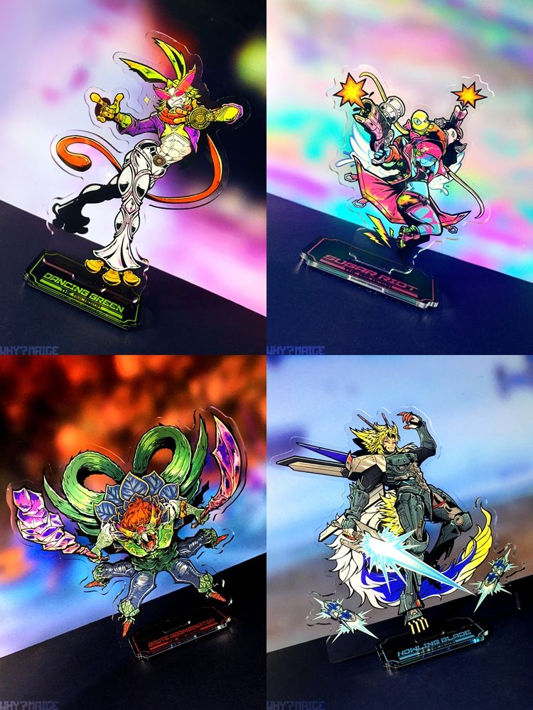 Fan Creation Standees of:
Dancing Green - Sugar Riot
Brute Abombinator - Howling Blade