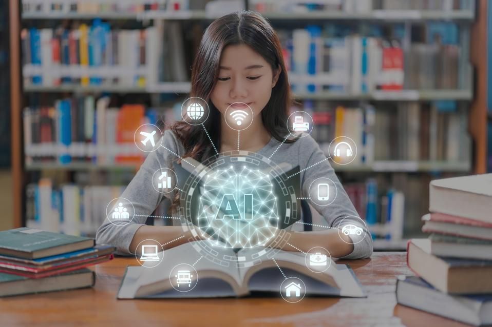 Artificial intelligence with a young student
getty