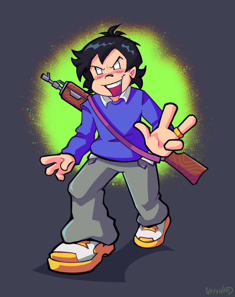 Fanart of Otis from Pico’s Cousin, as he appears in the Friday Night Funkin Pitstop 2 update