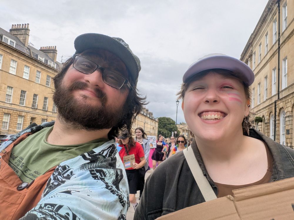 Possum and Leaf at Bath Pride