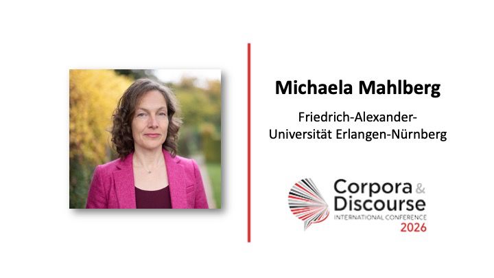Image of Michaela Mahlberg - plenary speaker at the 2026 Corpora and Discourse International Conference.