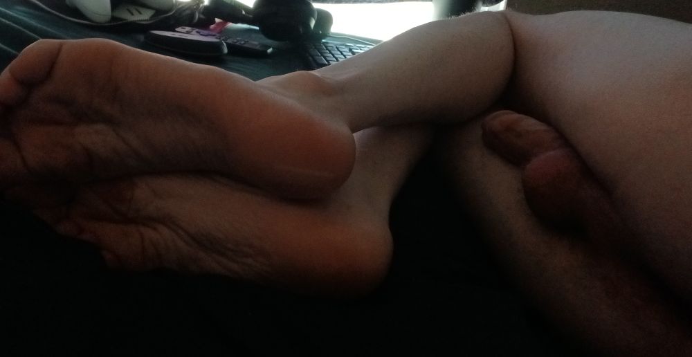 a picture of my ass, with my penis tucked between my legs