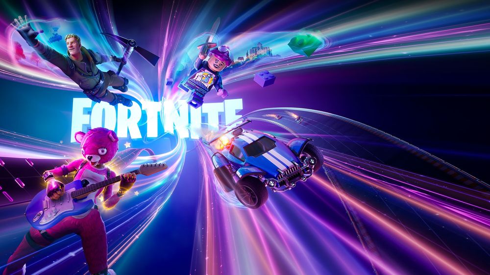 the fortnite startup screen as it was through 2024