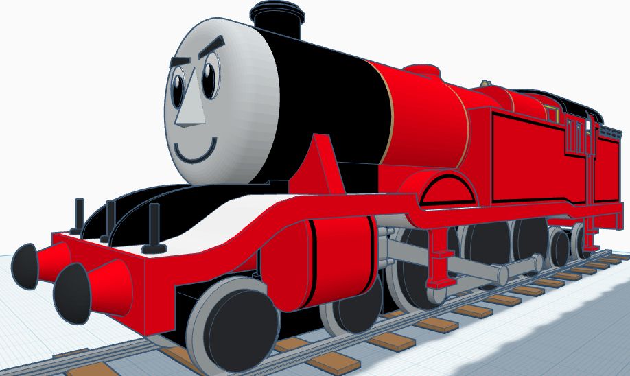 Geoffrey: A hulking, red, L&YR/LMS Hughes 4-6-4t Dreadnought Tank.