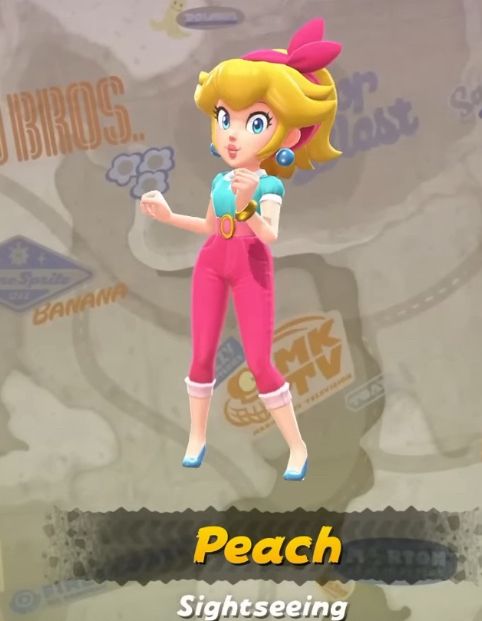 Sightseeing peach 