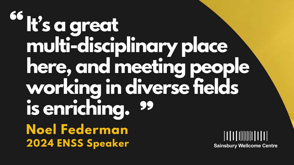 Quote from Noel Federman, 2024 ENSS Speaker: "It's a great multi-disciplinary place here, and meeting people working in diverse fields is enriching."