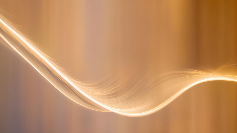 Wave shape on an orange background