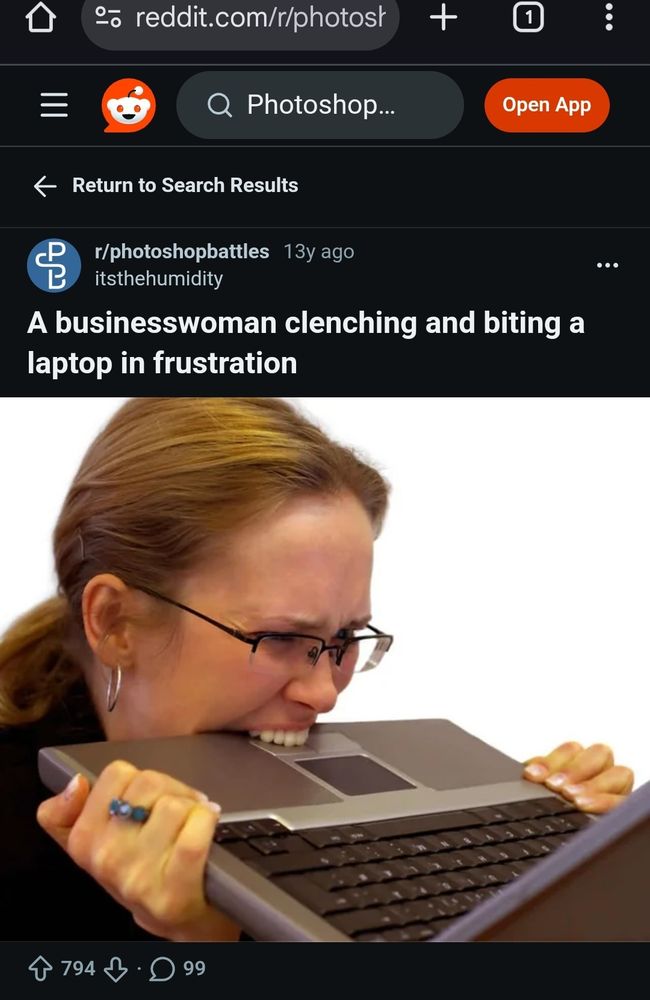 Source photo on reddit of the normal version of the meme. The subreddit is r/photoshopbattles