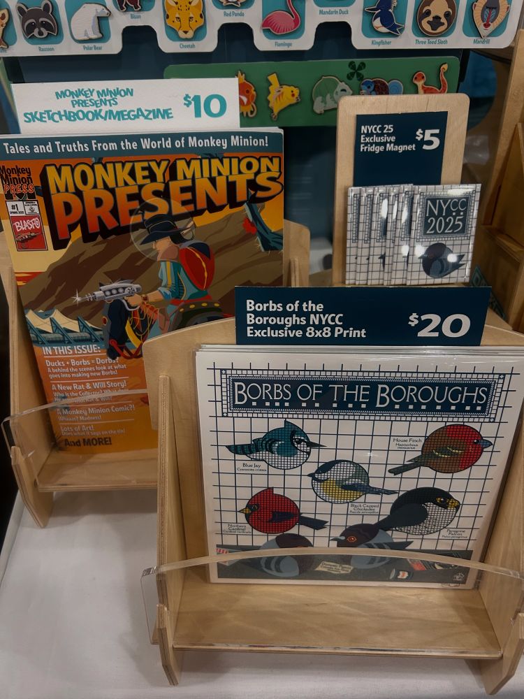 Display of prints, magazines and magnets