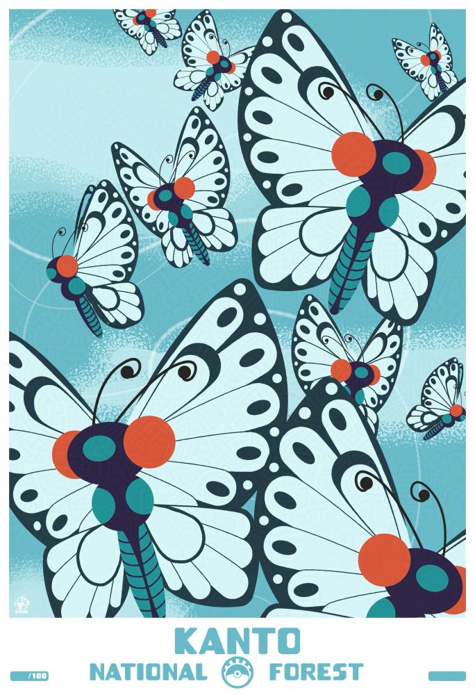 A flock of Butterfrees