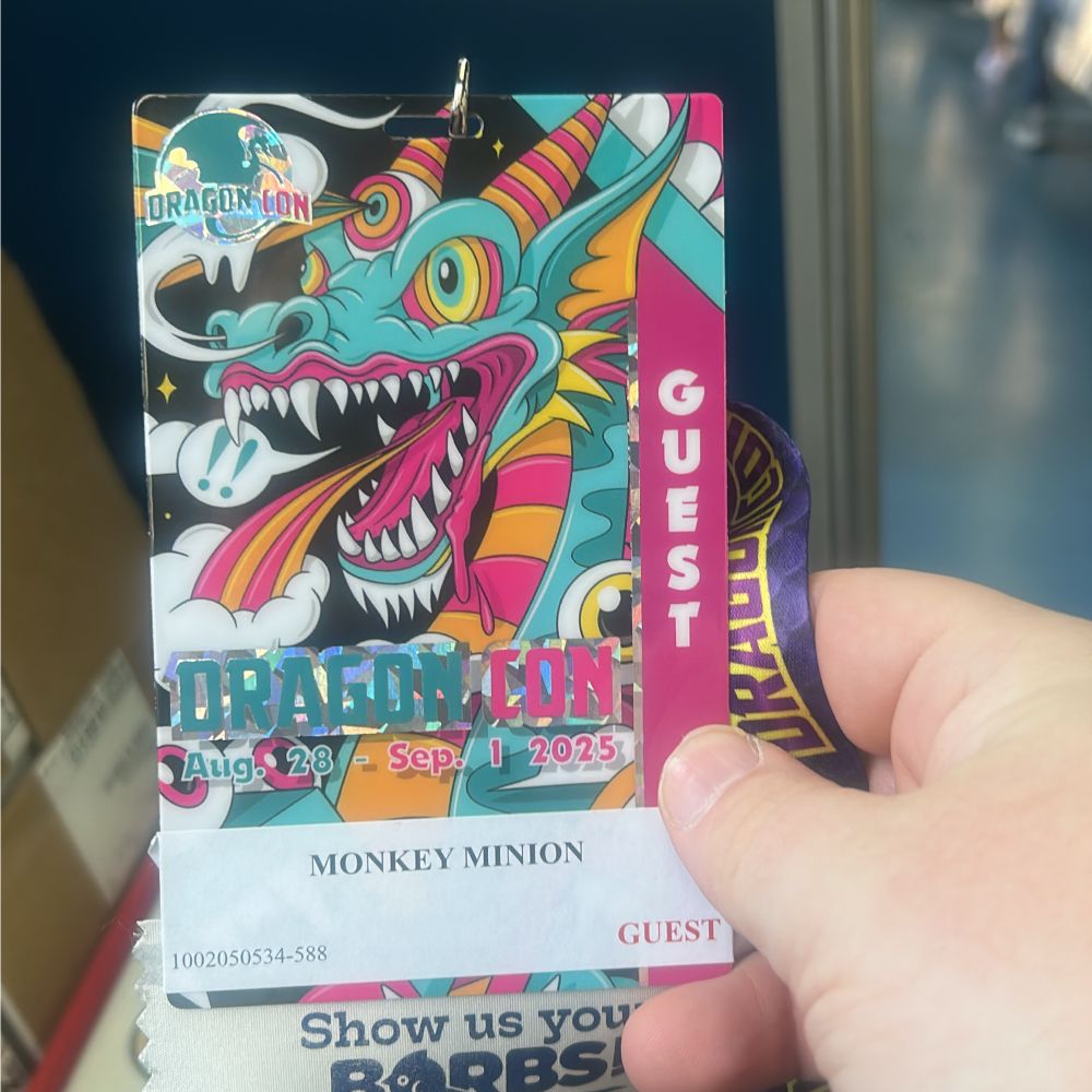 Dragon Con guest badge.