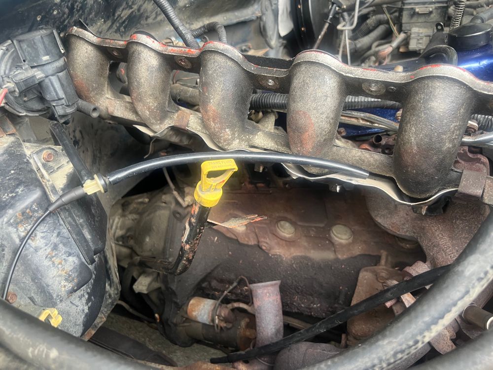 Old exhaust manifold is out