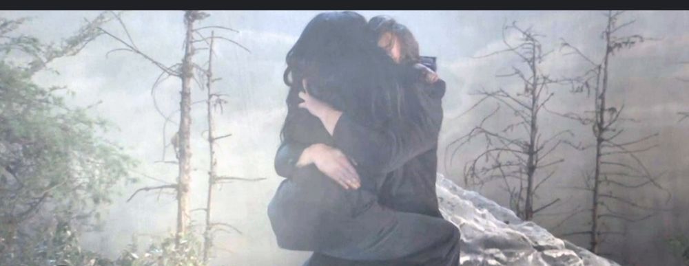 Trina and Spencer Hug and Kiss after he defied the odds and survived the family yacht destruction in Greenland. This scene is on ABC's General Hospital Daytime Soap Opera Drama Show.