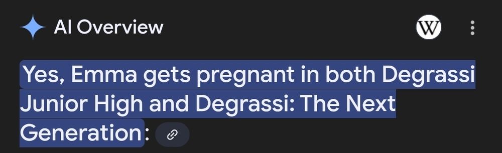 yes, emma gets pregnant in both Degrassi Junior High and Degrassi: The Next Generation 