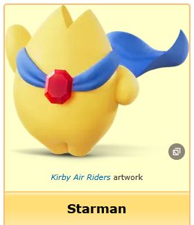 screenshot from kirby wiki showing starman from the picture above alongside their name "Starman"