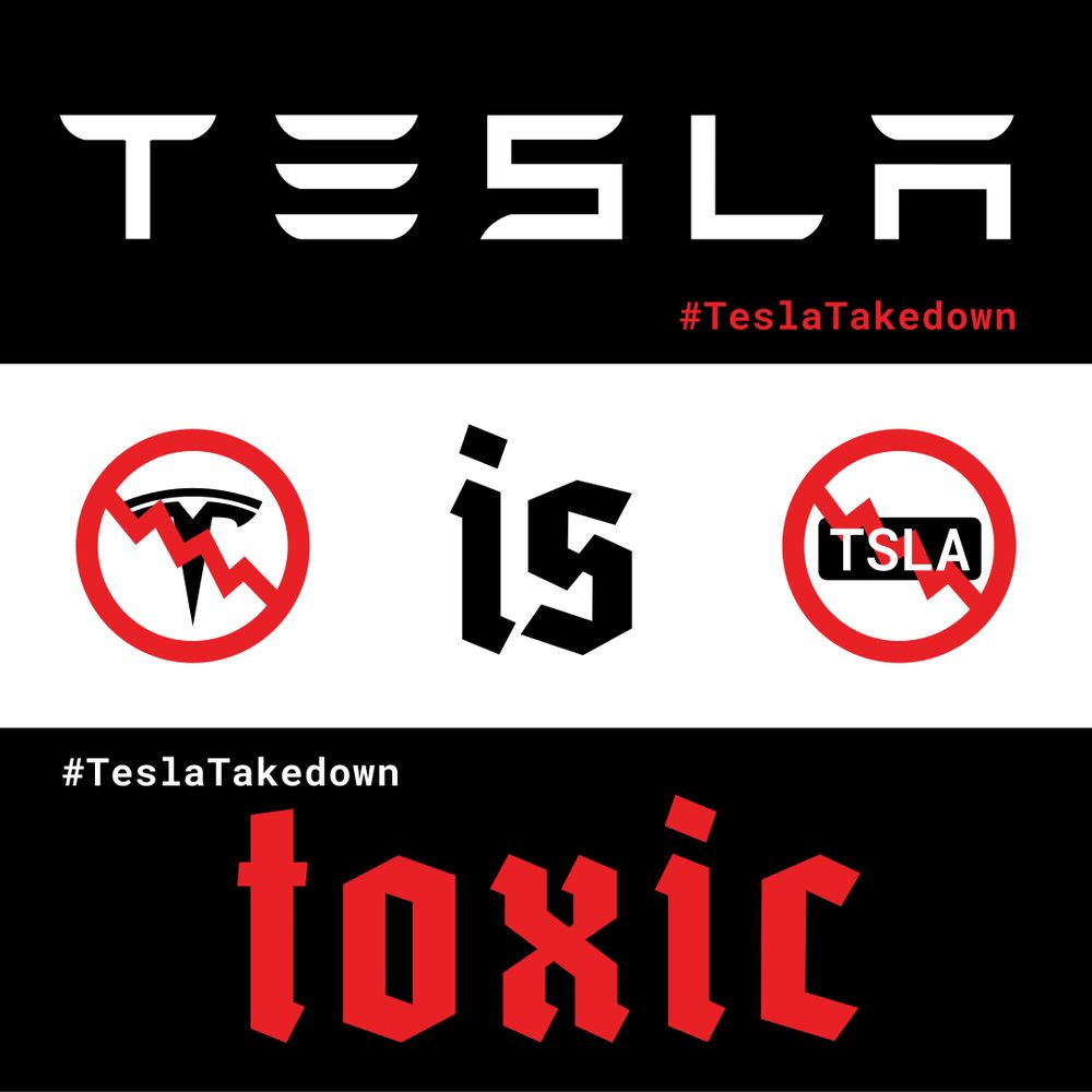 TESLA is TOXIC - 1:1 square format 