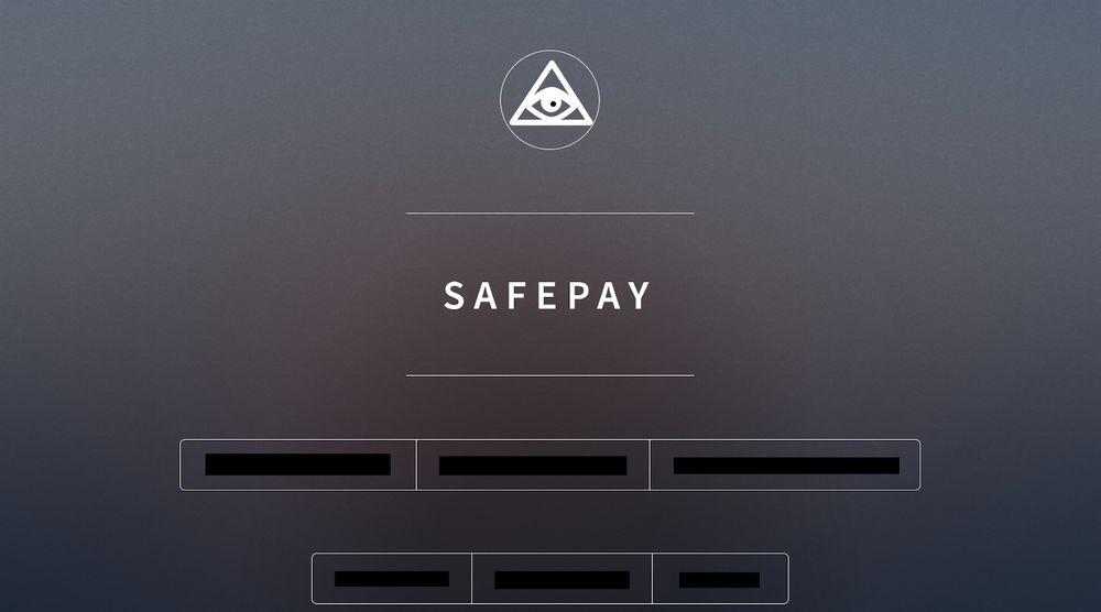 A redacted view of the SafePay onion website hosting information about compromised machines