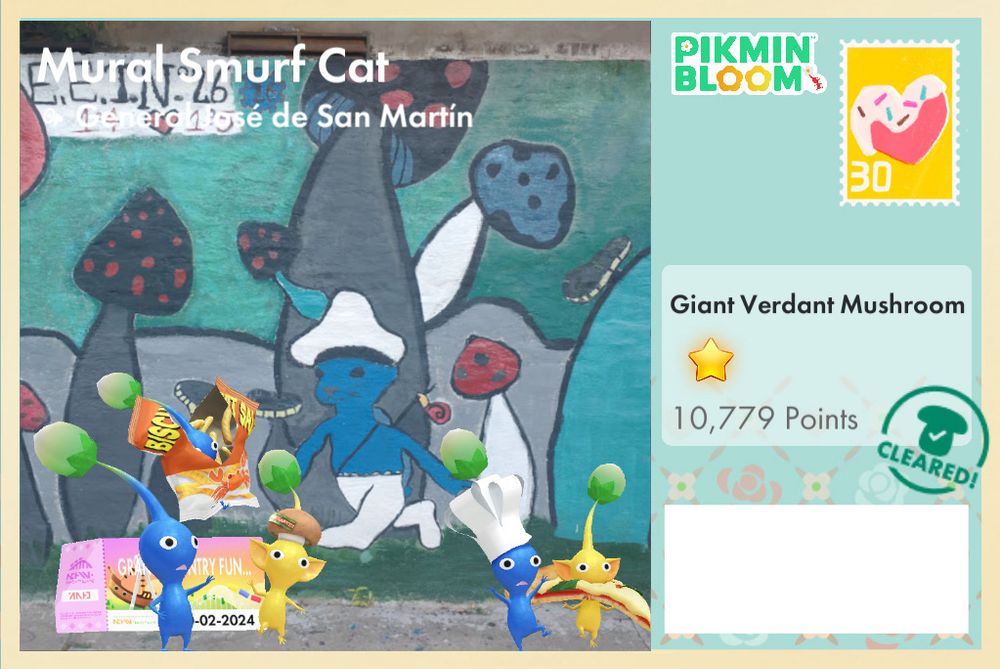 Mural Smurf Cat