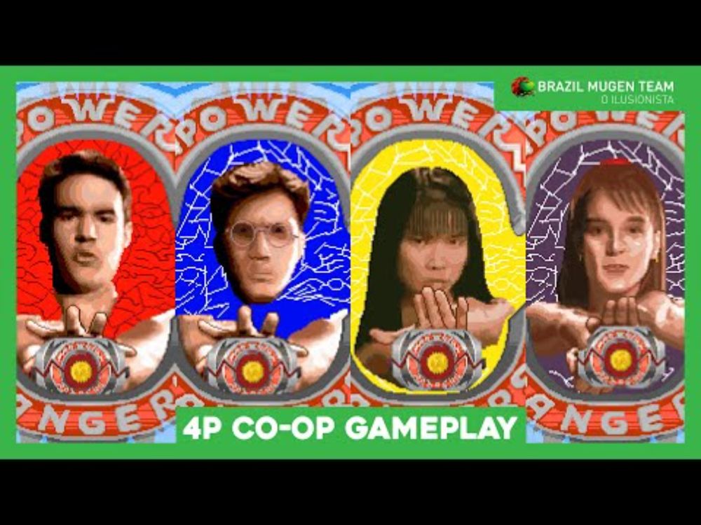 Online 4P Co-Op Power Rangers It's Morphing Time - OpenBOR