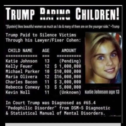 Why was Trump giving millions of dollars to silence children? These are children are from 11-14 years old and Trump paid them off to keep their mouth shut, w...