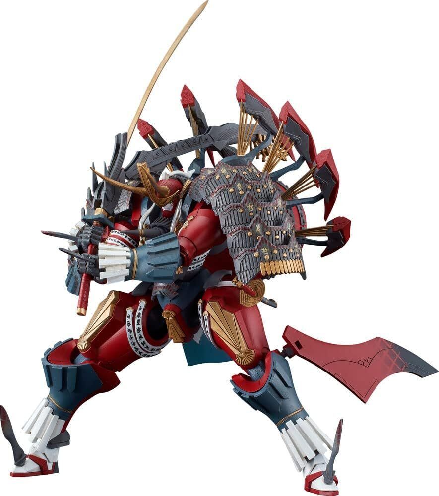 The model kit of Muramasa, from visual novel Full Metal Daemon Muramasa. It is a large, mechanical armor wielding a large sword in a battle-ready stance.