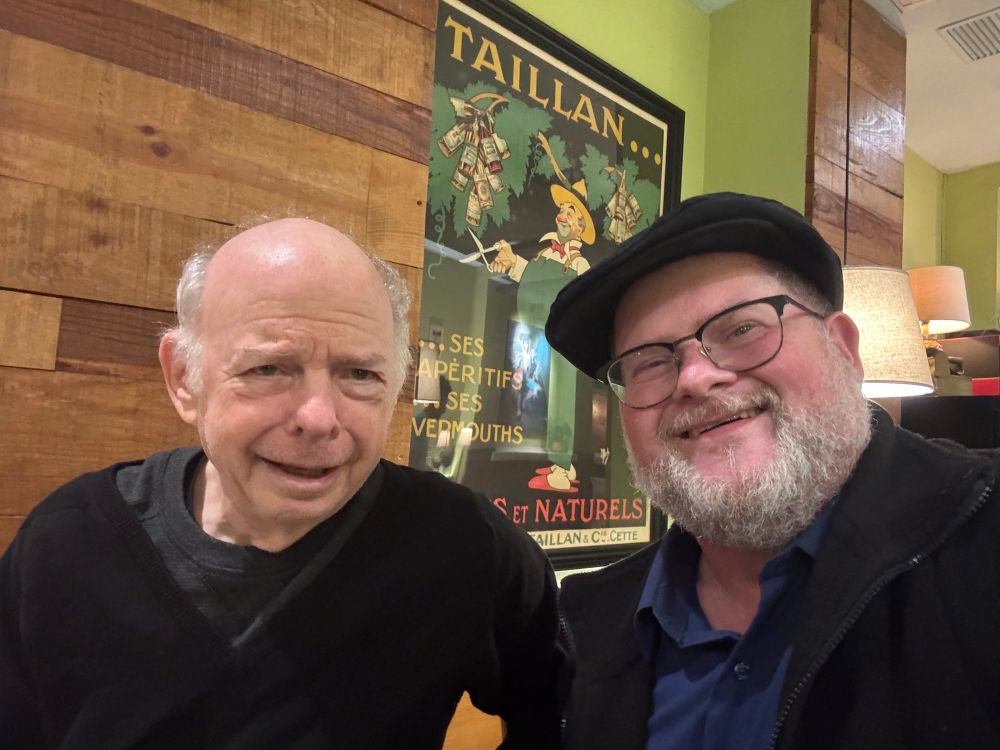 Selfie with myself and the Amazing Wallace Shawn!