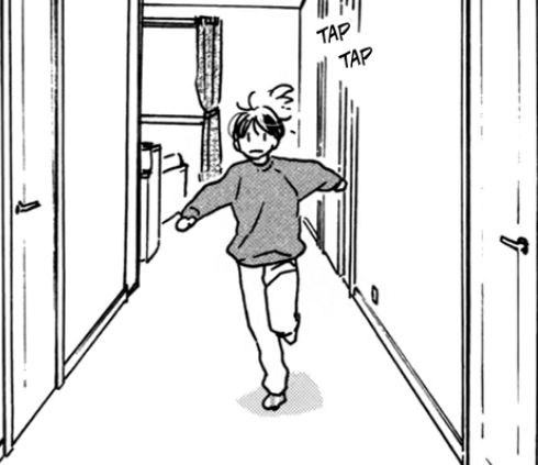 Asa in the same outfit as the previous slide, drawn mid-run. 