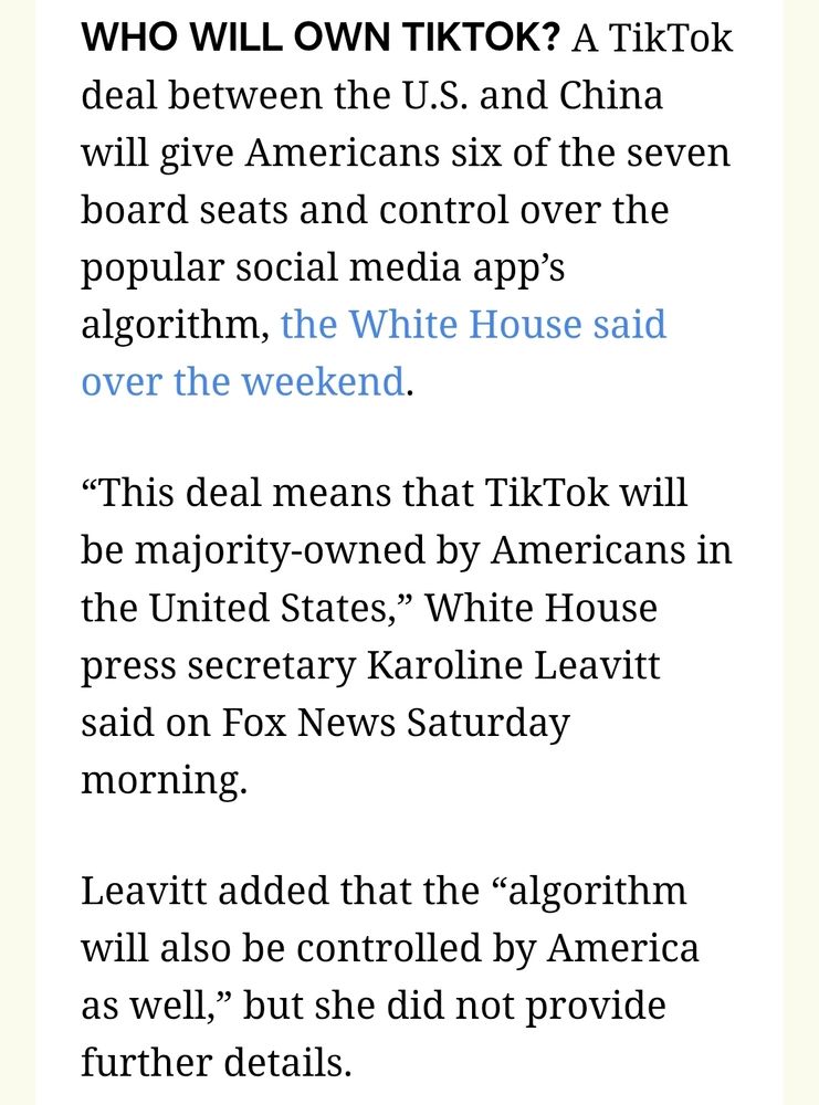 US owns majority of TikTok
