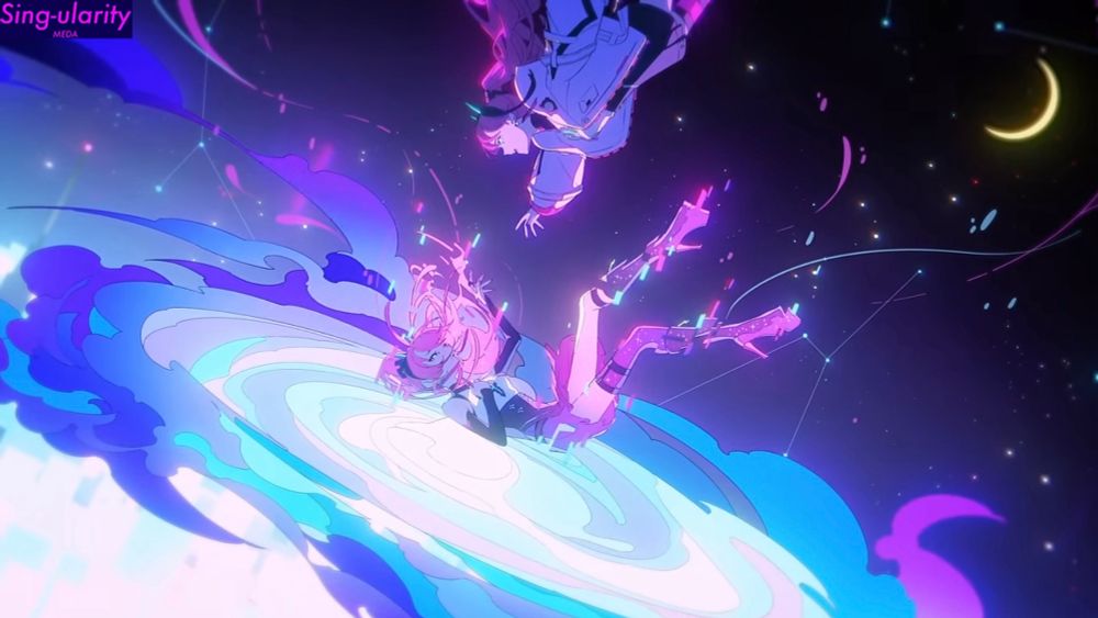 VSinger MEDAのオリジナル楽曲 / 1st Single『Sing-ularity』のMV画像の一部　配信開始日：2024.05.18