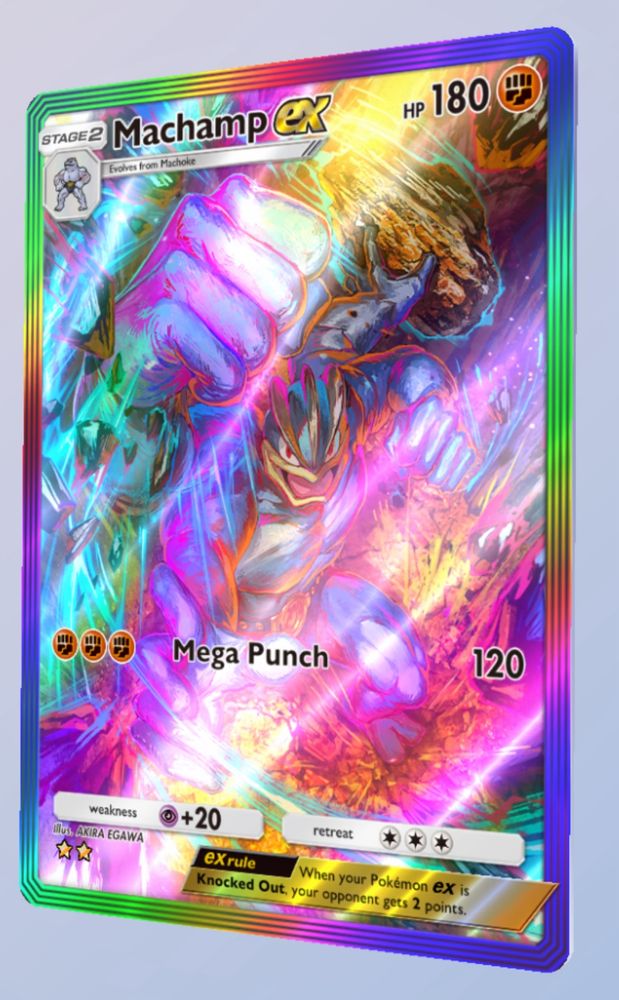 Rainbow Machamp ex from Pokémon TCG Pocket