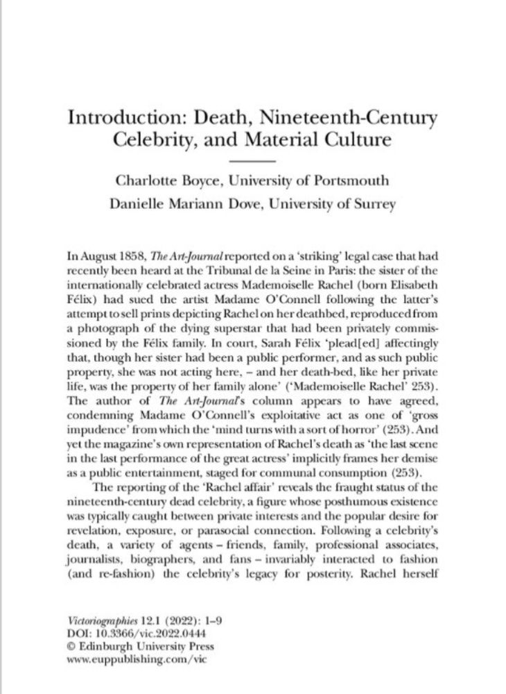 Screen shot of first page of special issue
