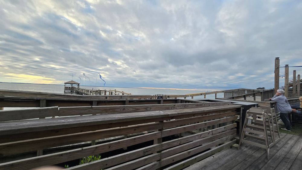 Outer Banks on the sound side at sunset