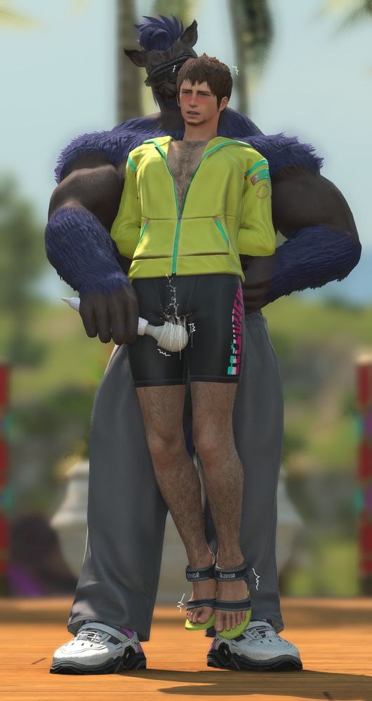 In the second stage of the massage, Ardbert was picked up and had nowhere to escape. What he didn't know was that the massage would not stop until he could no longer cum.