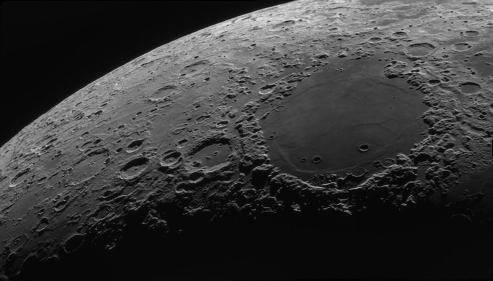 Crater Cleomedes and Mare Crisium