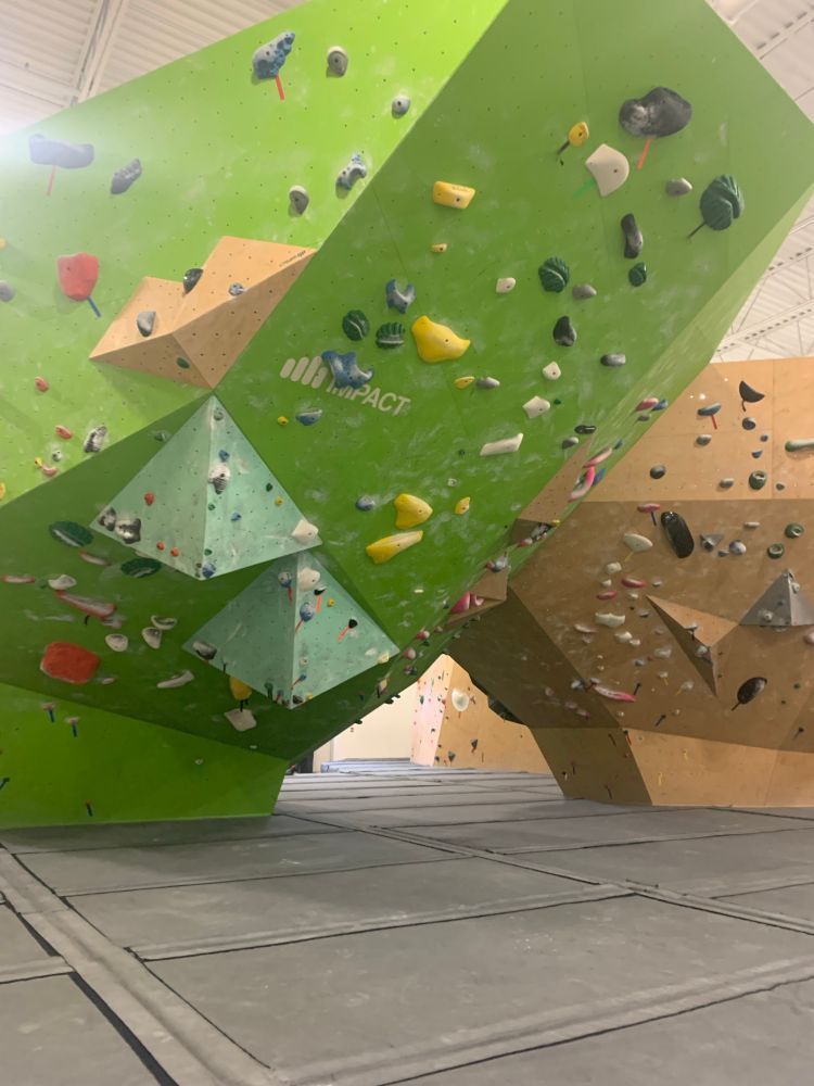 Bouldering gym walls 
