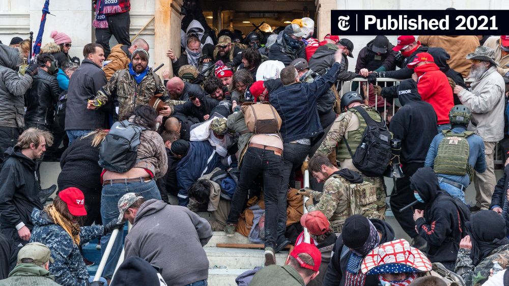 Videos Show How Rioter Was Trampled in Stampede at Capitol (Published 2021)