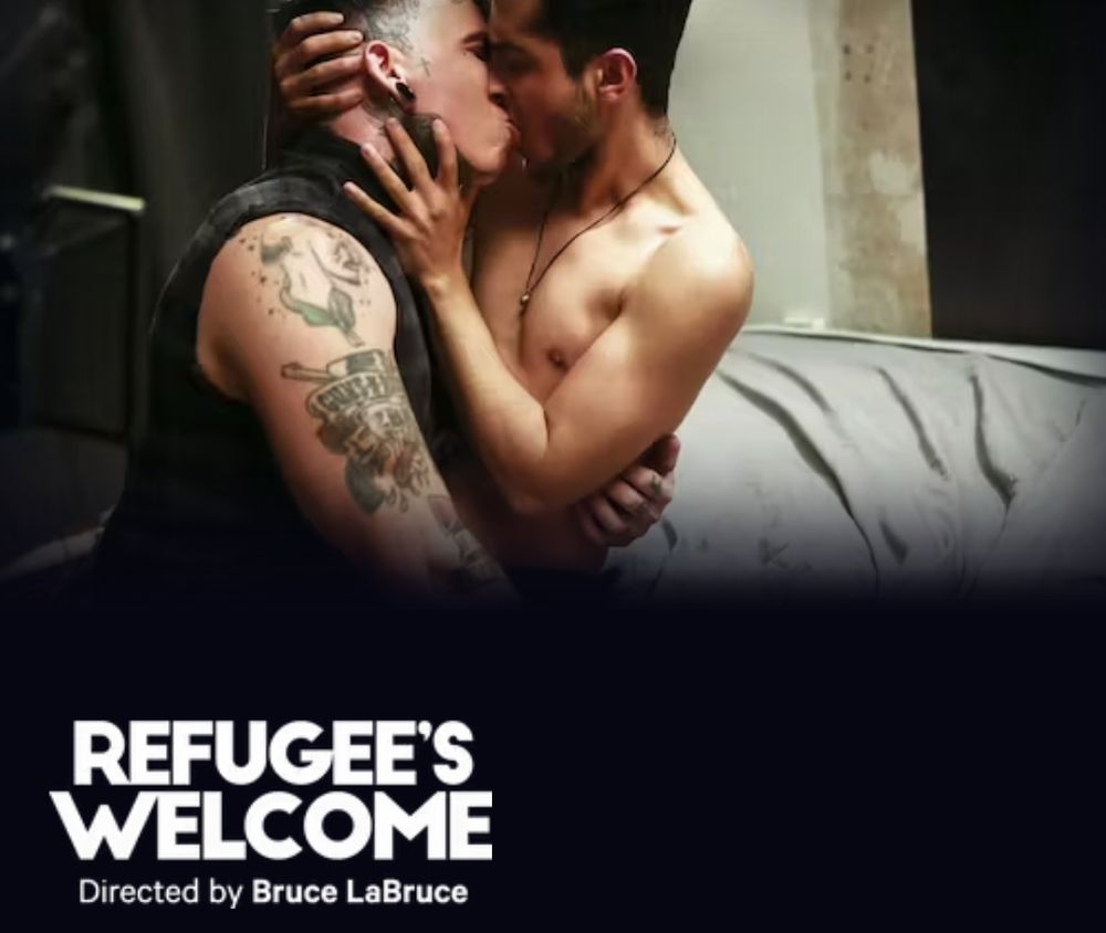 Header for the Bruce LaBruce erotic short film "Refugee's Welcome"