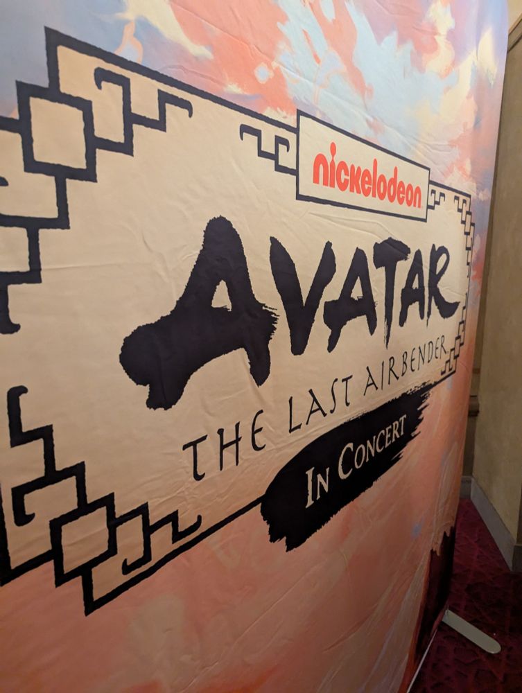 Avatar the Last Airbender photo background in the lobby.