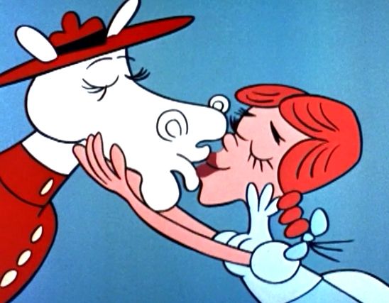 Sweet Nell kissing Horse.