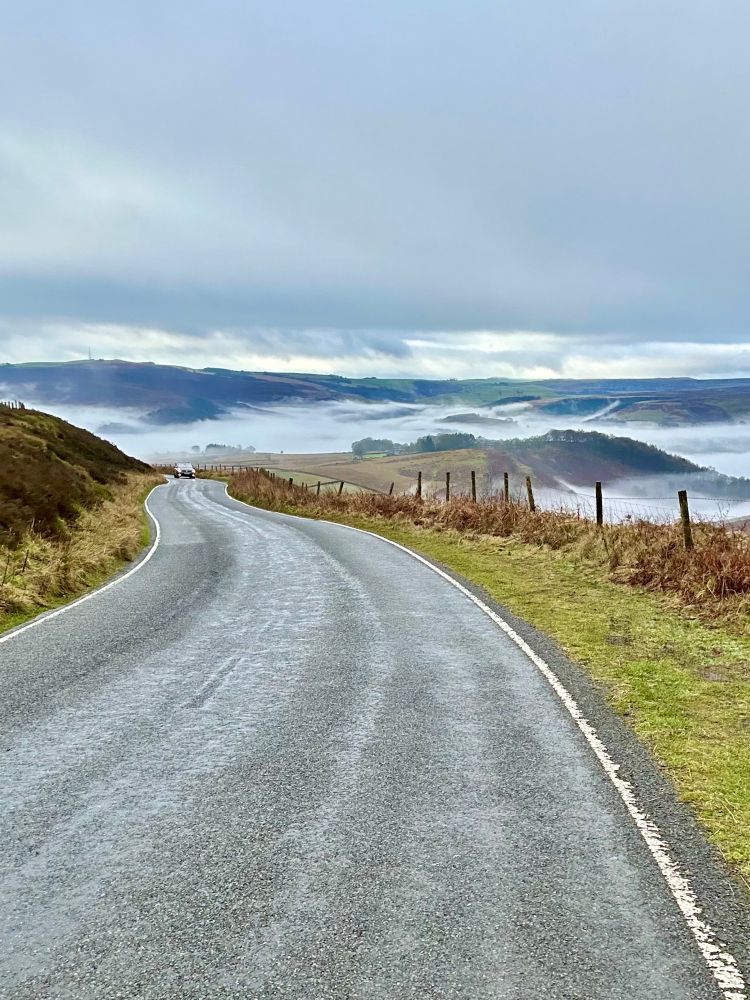 A cloud inversion in the valley of the Peak District 